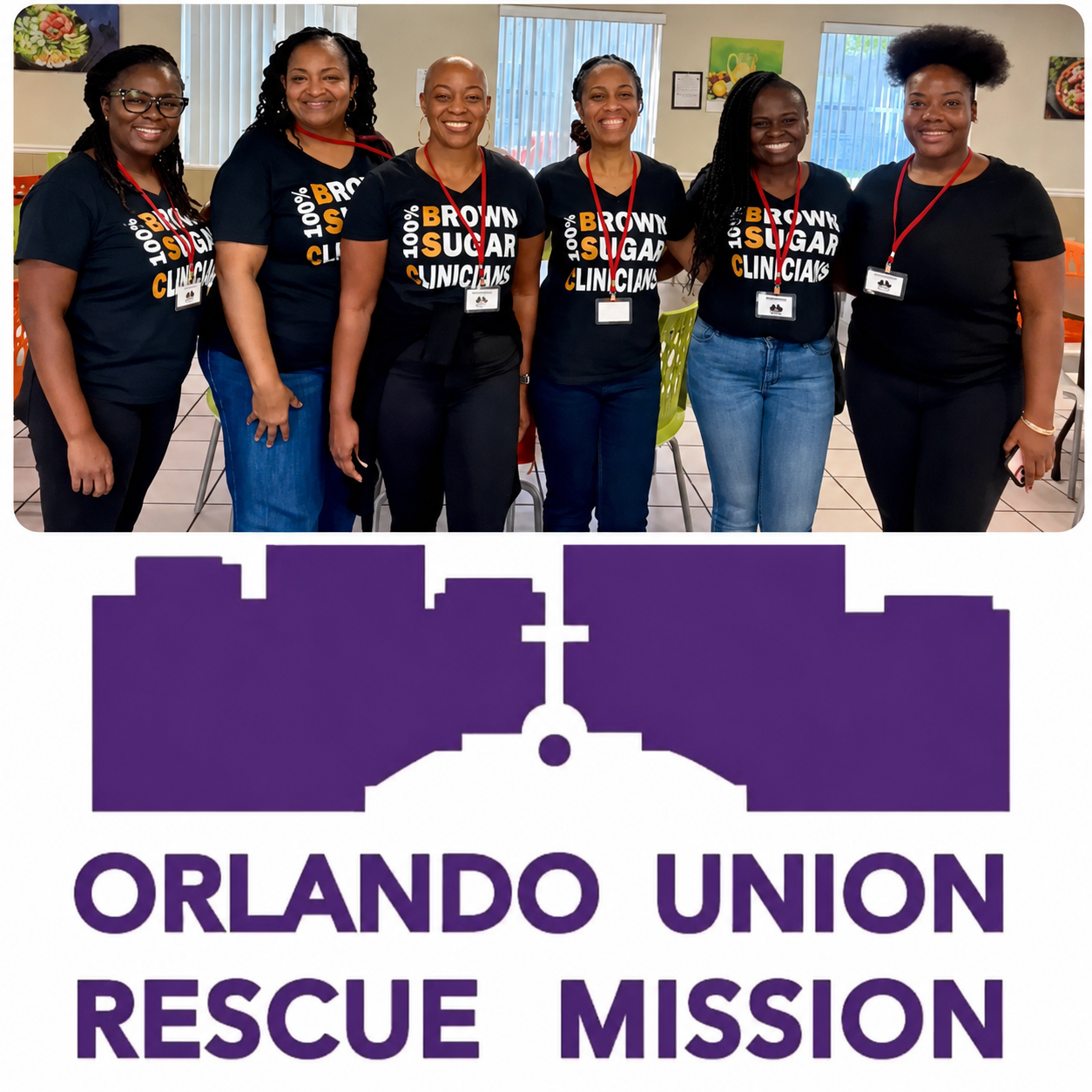 Brown Sugar Clinicians community outreach and group moments