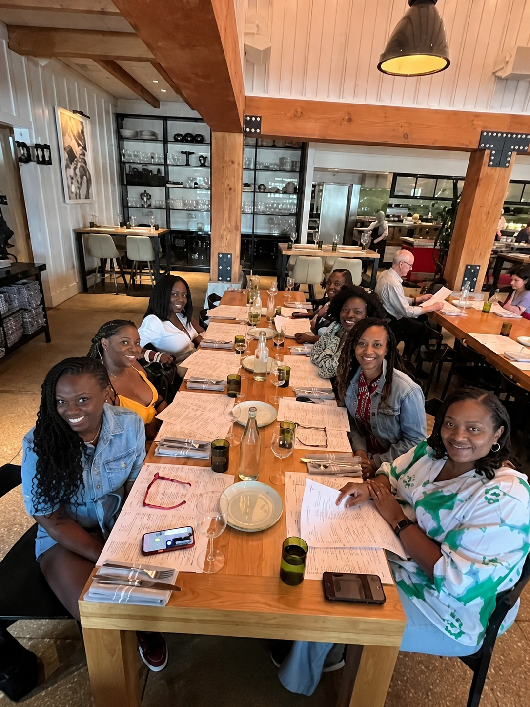 Brown Sugar Clinicians group gathered around a table